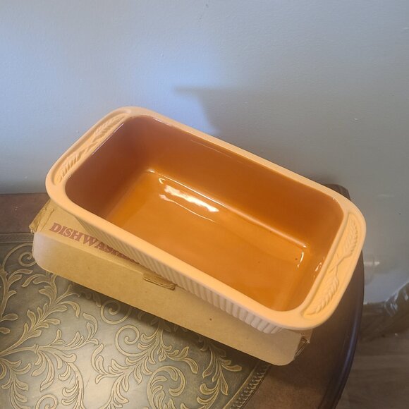 Bread Brique Terra Cotta Bread Baking Dish Cuisine Concepts Vintage, New In Box - Picture 4 of 7